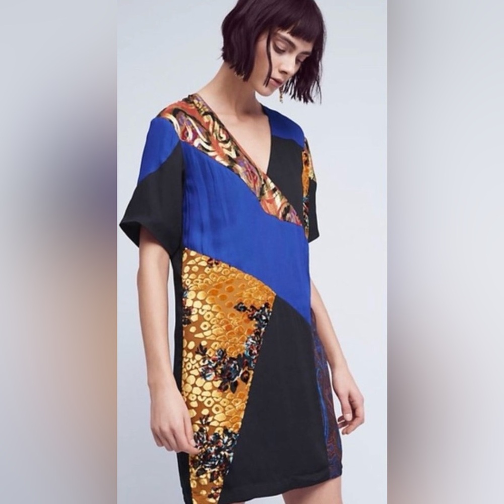 HD in Paris Camellia Patchwork Dress